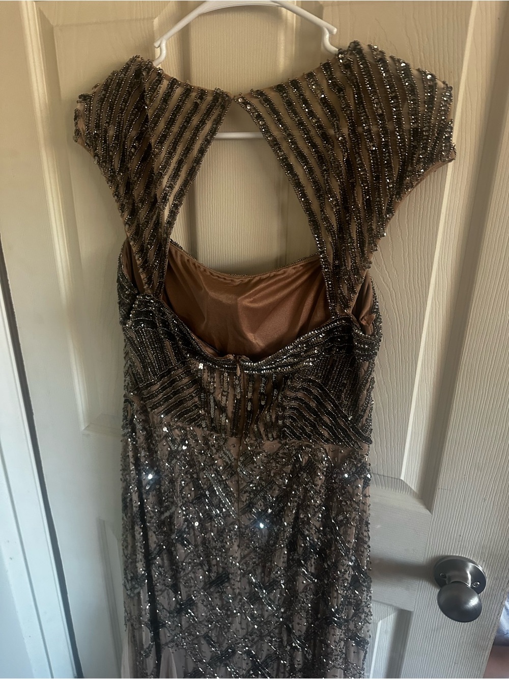 Adrianna Papell  Evening Gown with Sequin Detail size 10 - Picture 4 of 14